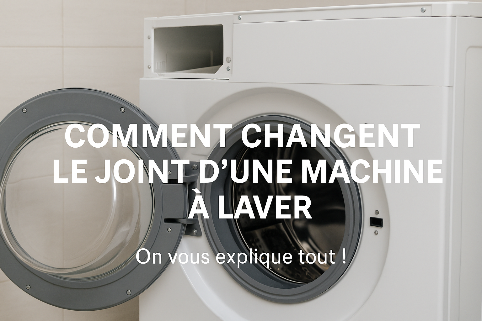 Comment changer le joint d’une machine à laver étape par étape